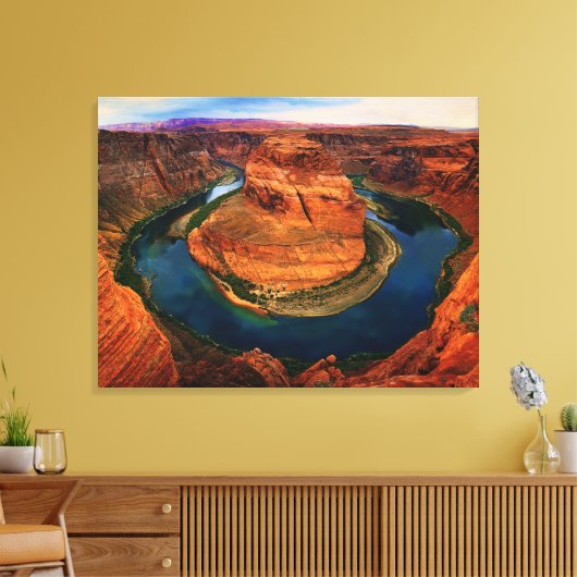 Het Hoefijzer Bend (Canvas) Canvas Afdruk (Insitu (Woonkamer))