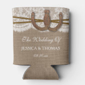 Het Hoefijzer Rustic Wedding Collectie Blikjeskoeler (Achterkant)