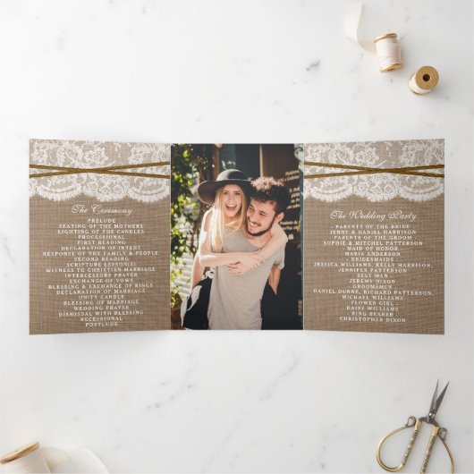 Het Hoefijzer Rustic Wedding Collectie Drieluik Programma (Binnen)