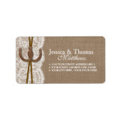 Het Hoefijzer Rustic Wedding Collectie Etiket (Voorkant)