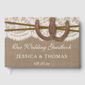 Het Hoefijzer Rustic Wedding Collectie Gastenboek (Voorkant)