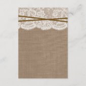 Het Hoefijzer Rustic Wedding Collectie Informatiekaartje (Achterkant)