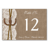 Het Hoefijzer Rustic Wedding Collectie Kaart (Achterkant)