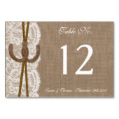 Het Hoefijzer Rustic Wedding Collectie Kaart (Voorkant)