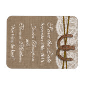 Het Hoefijzer Rustic Wedding Collectie Magneet (Horizontaal)