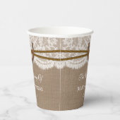 Het Hoefijzer Rustic Wedding Collectie Papieren Bekers (Rechts)