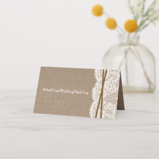 Het Hoefijzer Rustic Wedding Collectie Plaatskaartje (Achterkant)