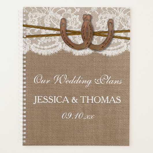 Het Hoefijzer Rustic Wedding Collectie Planner (Voorkant)