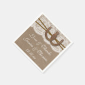 Het Hoefijzer Rustic Wedding Collectie Servetten (Hoek)