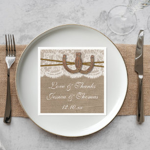 Het Hoefijzer Rustic Wedding Collectie Servetten