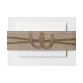 Het Hoefijzer Rustic Wedding Collectie Uitnodigingen Wikkel (Voorkant Voorbeeld)