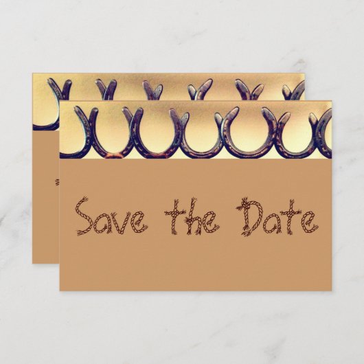 Het Hoefijzer van het Land Rustige Sparen de Kaart (Voorkant / Achterkant)