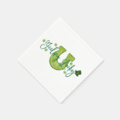 Het Hoefijzer van St. Patrick's Day Shamrock Servet (Hoek)