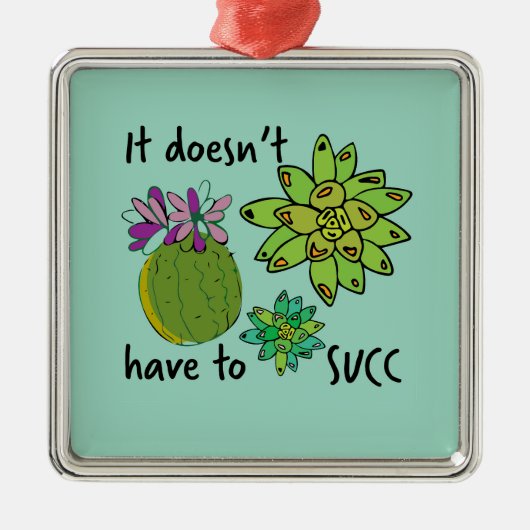 Het hoeft niet zo te zijn metalen ornament (Voorkant)