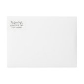 Het hoesetiket van de Sneeuwvlok van de Groeten (Voorkant)