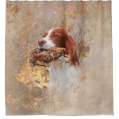 Het Hoesje Brittany spaniel Duvet Douchegordijn (Voorkant)