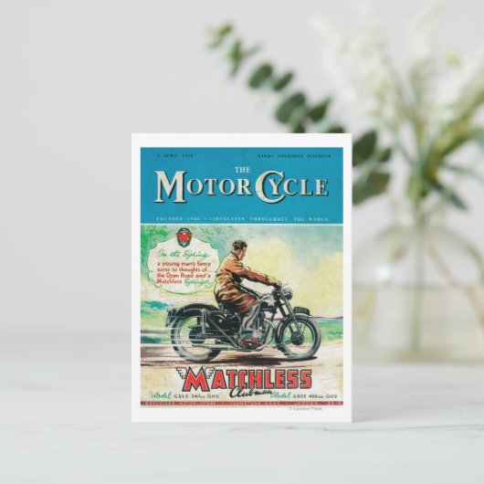 Het Hoesje Motor Cycle Magazine Briefkaart (Staand voorkant)
