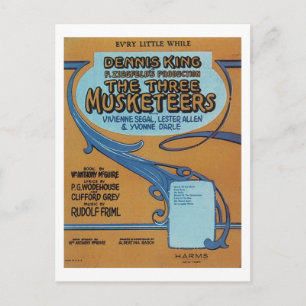 Het  Hoesje van de drie musketiers Briefkaart