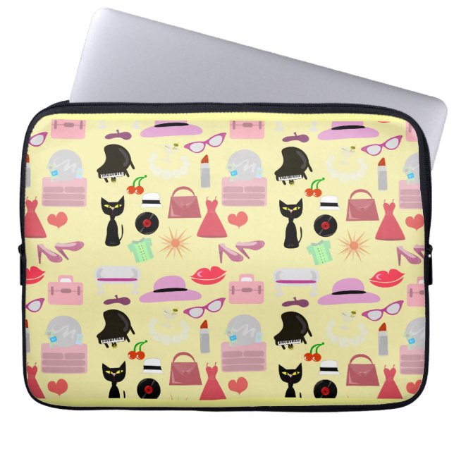 Het Hoesje van de Glam Life-laptop Laptop Sleeve (Voorkant)