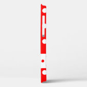 Het Hoesje van de telefoon met mijn Naam, de Rode (Achterkant / Links)