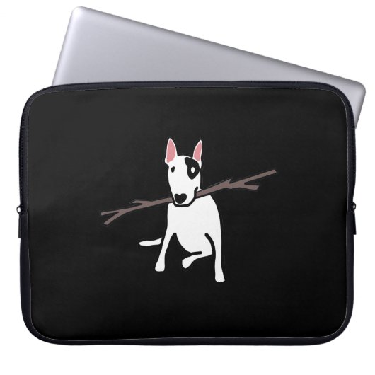 Het hoesje van de tv-terrier Rex Laptop Sleeve (Voorkant)