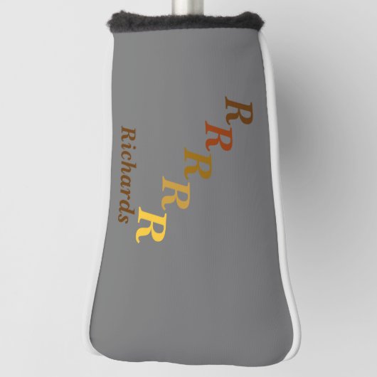 Het Hoesje van de utter - Gesteentelde Brieven en  Golfheadcover (Draai 90)