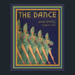 Het Hoesje van het tijdschrift Dance - Art Deco Po Poster<br><div class="desc">Een geweldige Art Deco-cover voor het Dance Magazine. Poster 16 x 20.</div>