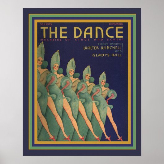 Het Hoesje van het tijdschrift Dance - Art Deco Po Poster (Voorkant)
