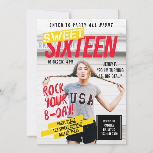 Het Hoesje van het tijdschrift kijkt | Zestien-jar Kaart (Voorkant)