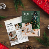 Het Hoesje van het Tijdschrift van de Familie van  Feestdagenkaart