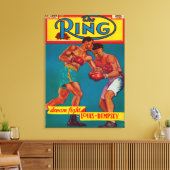 Het Hoesje van het Tijdschrift van de Ring Canvas Afdruk (Insitu (Woonkamer))