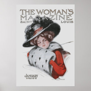 Het Hoesje van het tijdschrift Woman Front Poster