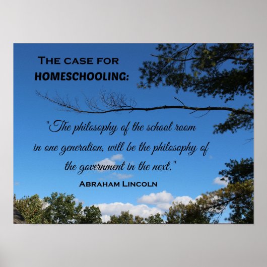 Het Hoesje voor homeschooling. Poster (Voorkant)