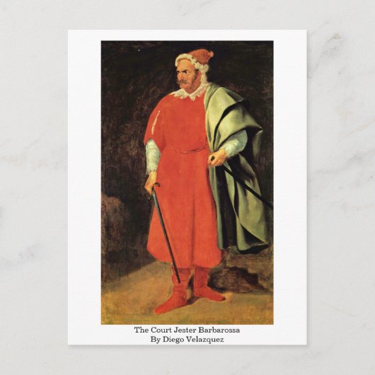 het hof jester barossa van diego Velazquez Briefkaart (Voorkant)