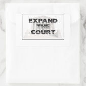 Het Hof uitbreiden Rechthoekige Sticker (Tas)