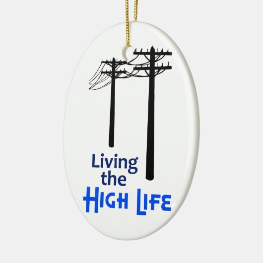 Het hoge leven keramisch ornament (Links)