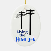 Het hoge leven keramisch ornament (Voorkant)