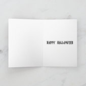 Het hol van de graaf Halloween Feestdagen Kaart (Binnen)