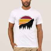 Het hol van de wolf is zijn toevluchtsoord Retro S T-shirt (Voorkant)