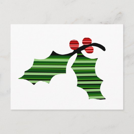 Het Holly Leaf Logo Briefkaart (Voorkant)
