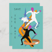 HET HOMOHUWELIJK SAVE THE DATE van Slipperywindow Kaart (Voorkant / Achterkant)