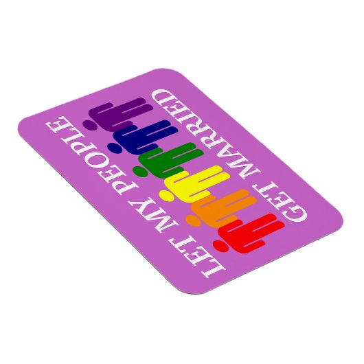 Het homohuwelijk van de steun laat mijn mensen tro magneet (Rechterzijde)