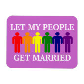 Het homohuwelijk van de steun laat mijn mensen tro magneet (Horizontaal)