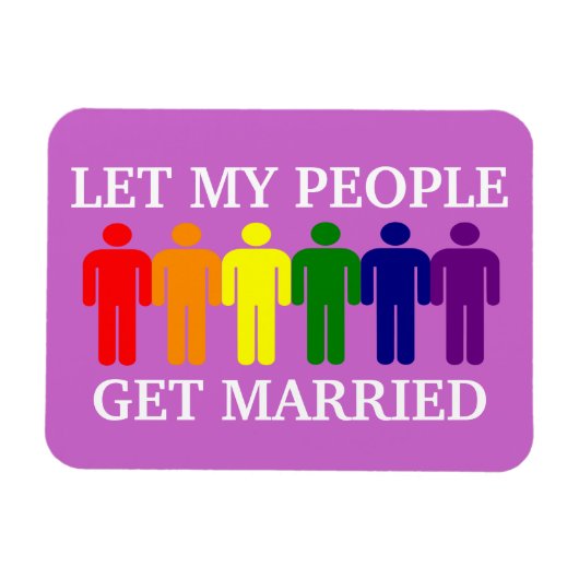 Het homohuwelijk van de steun laat mijn mensen tro magneet (Horizontaal)