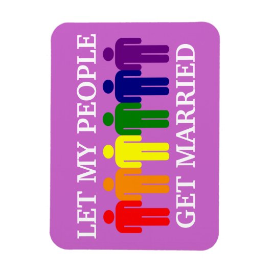 Het homohuwelijk van de steun laat mijn mensen tro magneet (Verticaal)