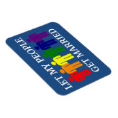 Het homohuwelijk van de steun laat mijn mensen tro magneet (Rechterzijde)