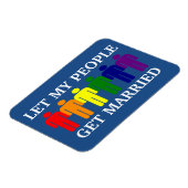 Het homohuwelijk van de steun laat mijn mensen tro magneet (Linkerzijde)