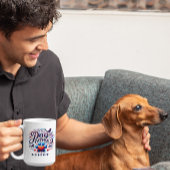 Het hondenvaderthema gepersonaliseerd koffiemok