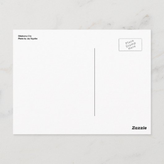 Het honderdjarige briefkaart van Oklahoma (Achterkant)