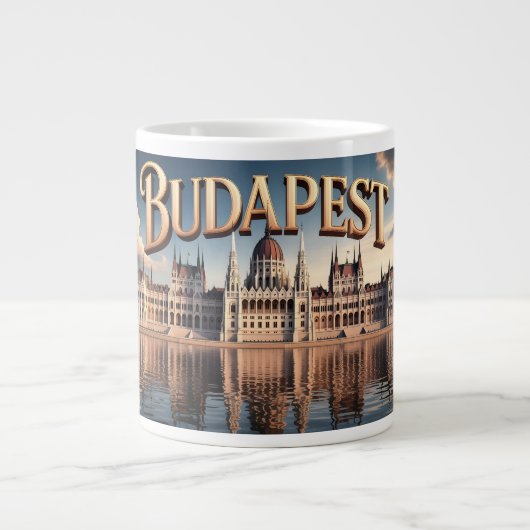 Het Hongaarse parlementsgebouw in Boedapest Grote Koffiekop (Voorkant)